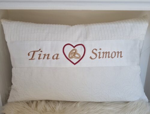 Hochzeitskissen für Tina und Simon