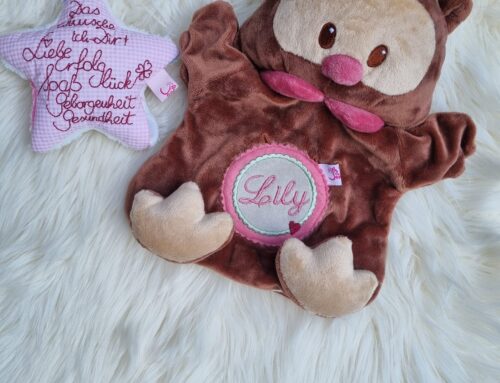 Eulen-Handpuppe für Lily