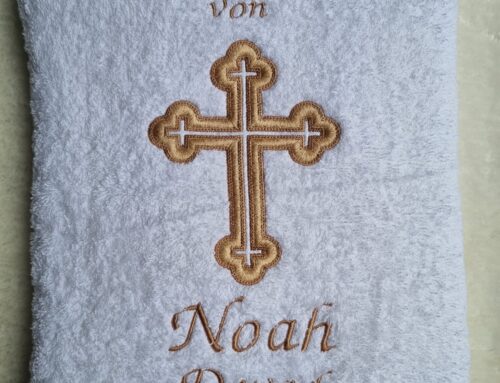 Taufhandtuch für Noah Deved