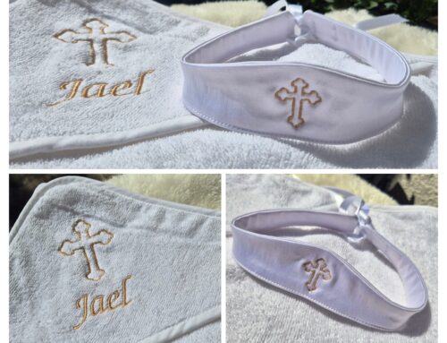 Taufhandtuch und Taufkrone für Jael 🥰