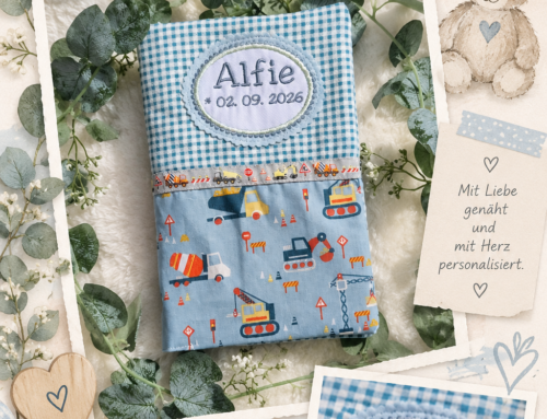 Eine U-Heft-Hülle für den kleinen Alfie – wenn aus einem Geschenk eine Herzensgeschichte wird 🤍