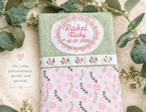 Eine romantische U-Heft-Hülle für Rahel Ruby – zarte Farben und kleine Blütenträume🌺